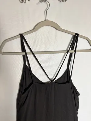 Aerie charcoal gray strappy mini dress size XS thumbnail 5