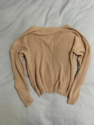 Brandy Melville Tan Knit Sweater thumbnail 7