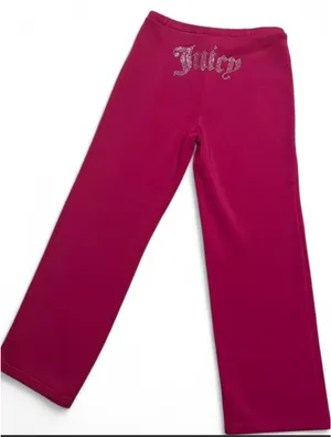 pink juicy couture rhinestone sweatpants thumbnail 1