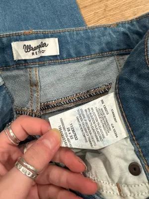 WRANGLER RETRO Western Cotton High-rise Trouser Flare Jeans | Size 28 x 32 thumbnail 2