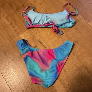 Wild Fable Blue Pink Bikini Top Bottom Colorblock Swim Women thumbnail 6