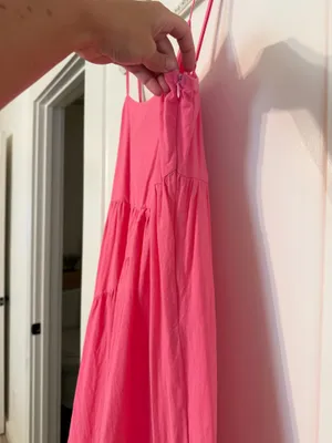 Boutique Pink Spaghetti Strap Maxi Dress thumbnail 4