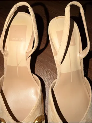 DOLCE VITA Haylee Slingback Pointed Toe Pump suede tan $140 summer 90s party thumbnail 15