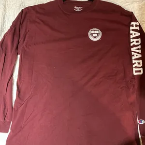 Champion Harvard University Long Sleeve Maroon Cotton Crewneck Tee Shirt XL thumbnail 3
