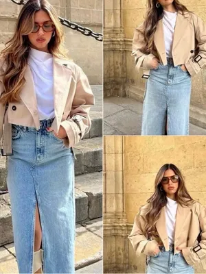 Joie Tan Cropped Trench Coat thumbnail 2