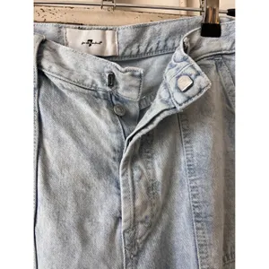 7 For All Mankind Lustre Easy Straight Wide Leg Jeans‎ Size Light Wash thumbnail 6