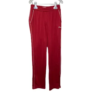 Aritzia Wilfred Free Shimada red track pants with ankle zip size XXS thumbnail 2