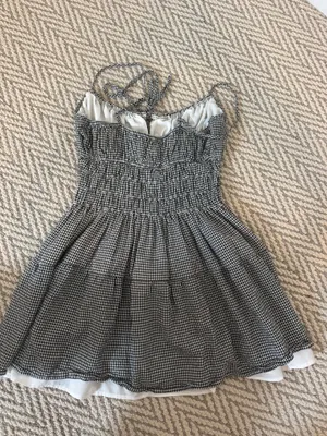 Mod On Trend Gingham Black White Dress thumbnail 2