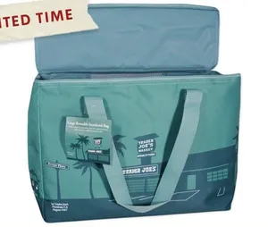 Trader Joe's Cooler Bag Teal Green Large Insulated NEW 8 gal Ships Quick thumbnail 1