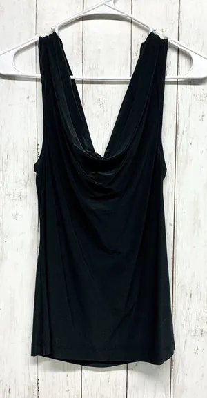 The Limited Shirt Women Size‎ Small Black Scoop Cowl Neck Sleeveless Tank Blouse thumbnail 1