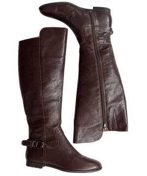 Like New Sofft Leather Claremont Knee High Boots Brown Size 6.5 thumbnail 1