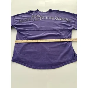 Walt Disney World Purple Potion Glitter Spirit Jersey Size Medium Oversize thumbnail 9