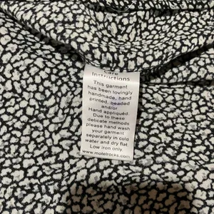 Motel Rocks Abstract Midi Skirt Women XS Pebble Print A-Line Monochrome Office Siren Classic thumbnail 3