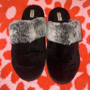 Soma Black Slippers Size 8 thumbnail 1