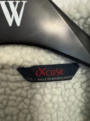 Excuse Denim Jacket Size Small Blue thumbnail 5