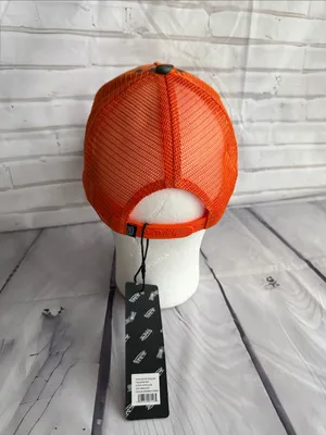 Von Dutch Orange & Green Camo Trucker Hat with Rhinestone Logo thumbnail 2