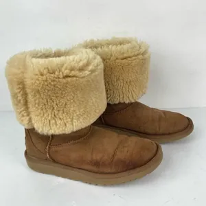 UGG Classic Chestnut Brown Boots Size 5 Genuine Leather/Sheepskin thumbnail 3