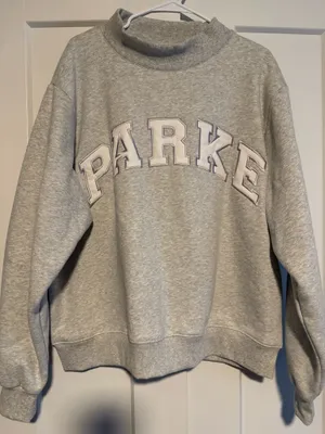Parke Grey White Mockneck In Size L/Xl Never Been Worn thumbnail 1