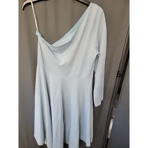 Size XL Sarin Mathews One Shoulder High Low A-Line Blue Dress $43 B24 BB thumbnail 5