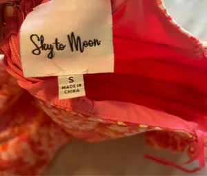 Sky to Moon floral pink mini dress thumbnail 4