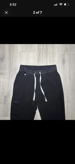 FIGS Zamora Scrub Pants Jogger Black thumbnail 2