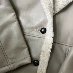 NWT the label tan leather jacket with fit lining thumbnail 2
