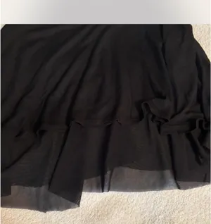 Black Lightweight Ruffle Tiered Ambiance Apparel Cami Size L Date Night Going Out Whimsygoth Emo Vacation Rave Festival Concerts Resort Croquette thumbnail 2
