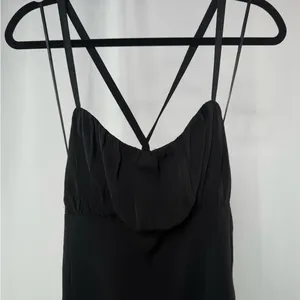 NWT Abercrombie‎ & Fitch Criss Cross Back Midi Dress in Black Size Large thumbnail 4