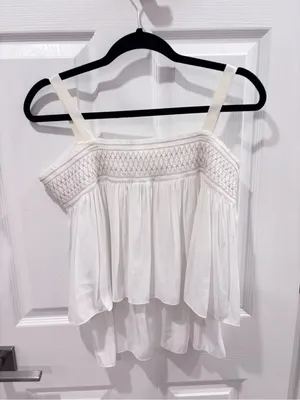 Ramy Brook cream tiered camisole size medium thumbnail 7