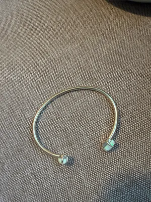 Kendra Scott gold Open Cuff with White Opal Ends thumbnail 3