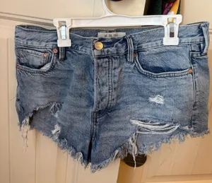 Free People Shorts Denim thumbnail 1