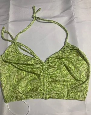 Lime Crop top.  Size 2 thumbnail 1