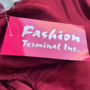 Fashion Terminal Cotton Boho Lagenlook Peasant Smocked Midi Dress OS Red thumbnail 5
