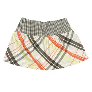 Nike Golf Sport woman’s plaid orange brown skirt 8 Dri-Fit thumbnail 3