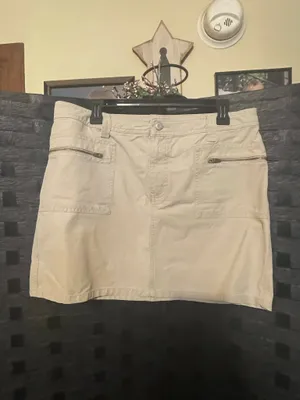 YTK Old Navy Mini Skirt 12 Ultra Low Rise Cargo Utility Grunge Rave Indie thumbnail 5