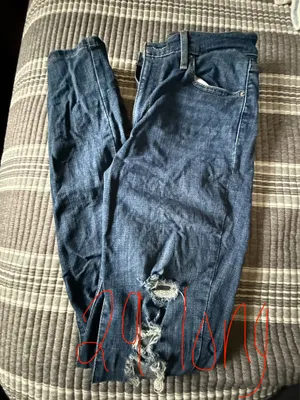 Levi’s Skinny High-Rise 721 Jeans Distressed Blue thumbnail 5