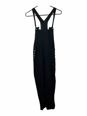 L Space Cali Girl Black Cotton Tie Strap Jumpsuit thumbnail 2