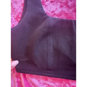 Princess Polly Black Square Neck Crop Top Bra Chic Classic Modern Women's Size 2 thumbnail 2