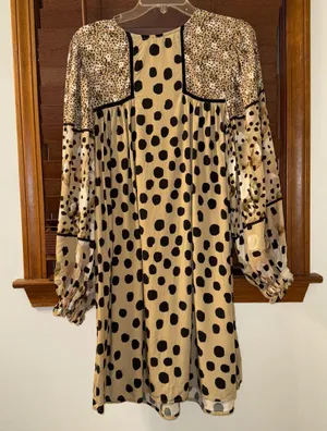 $148 NWOT Anthropologie x Conditions Apply Miranda Mixed Print Tunic Dress S thumbnail 5