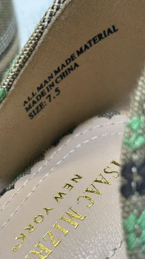 Isaac Mizrahi Green woven ballerina flats shoes thumbnail 4