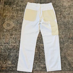 Madewell The '90s Straight Jean Two-Tone Workwear Edition Pants Utility White 30 thumbnail 4