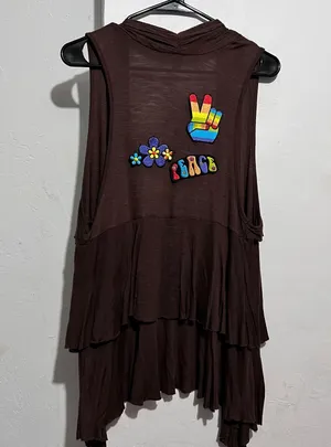 Brown layered vest with a boho vibe #festivalvibes ALYX size L thumbnail 2