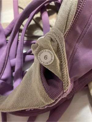 Lululemon Free to Be High-Neck Longline Bra Wild A/B Cup - Wisteria Purple Sz 6 thumbnail 10