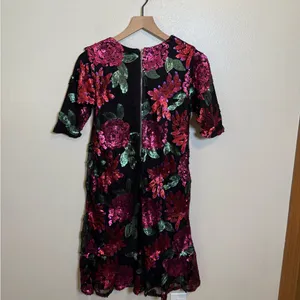 Ivy City Co Evelyn Dress in‎ Floral Sequin thumbnail 6