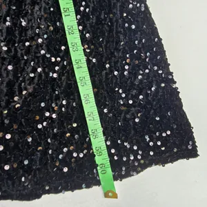 Baltic Born NWOT Julia Sequin Maxi‎ Dress Black Long Sleeve Side Slit L thumbnail 12