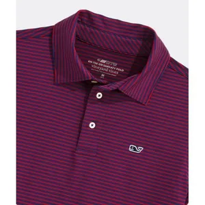 Vineyard‎ Vines Sankaty Polo Women Medium Striped Performance Preppy Indie thumbnail 5