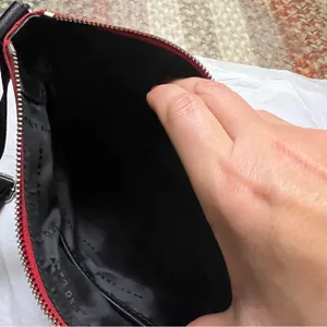 DKNY Gia Red with Black Strap Nylon Crossbody bag thumbnail 5