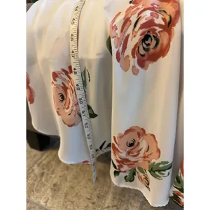 Disney‎ Princess XL Ivory Floral Ruffle High Low Maxi Dress EUC thumbnail 11