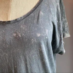 Splendid mineral wash gray t shirt with rounded hem Size Medium thumbnail 5