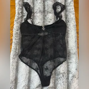 COLSIE women’s waffle bodysuit with short shorts thumbnail 4